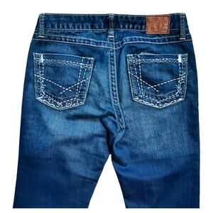 BKE Culture Low Rise Dark Wash Bootcut Women's Stretch Jeans Size 27 X 33 1/2